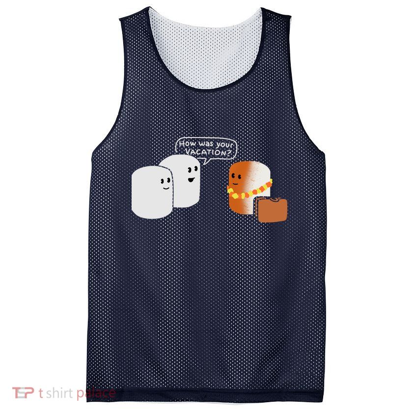 Vacation Marshmallow Mesh Reversible Basketball Jersey Tank