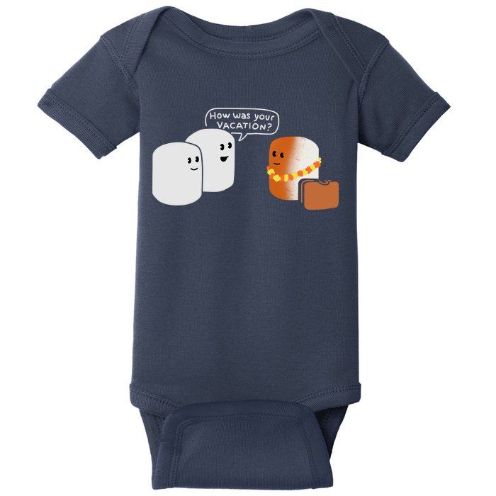 Vacation Marshmallow Baby Bodysuit