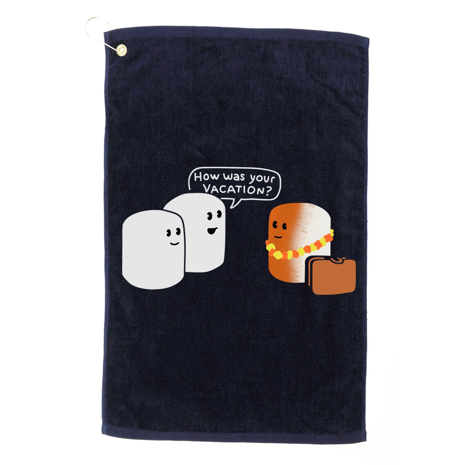 Vacation Marshmallow Golf Towel