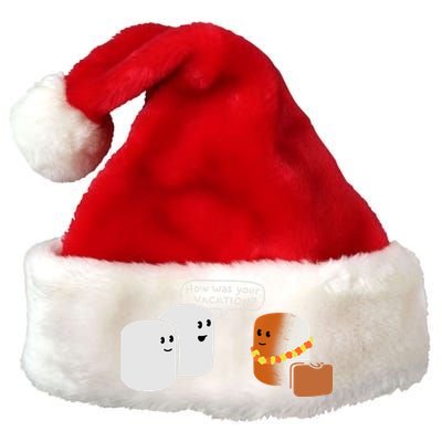 Vacation Marshmallow Premium Christmas Santa Hat