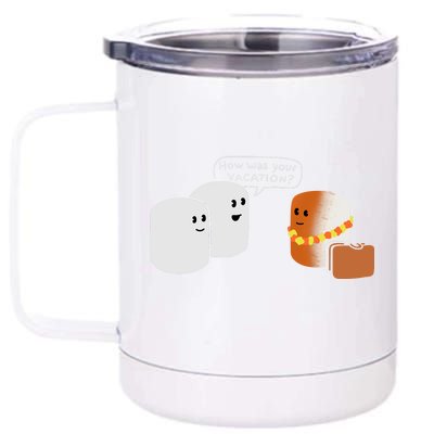 Vacation Marshmallow 12 oz Stainless Steel Tumbler Cup