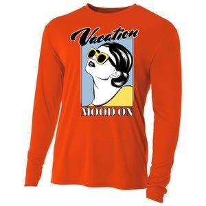 Vacation Mood On Cooling Performance Long Sleeve Crew