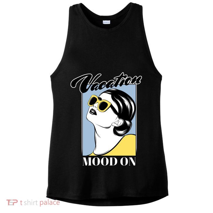 Vacation Mood On Ladies PosiCharge Tri-Blend Wicking Tank