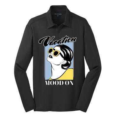 Vacation Mood On Silk Touch Performance Long Sleeve Polo