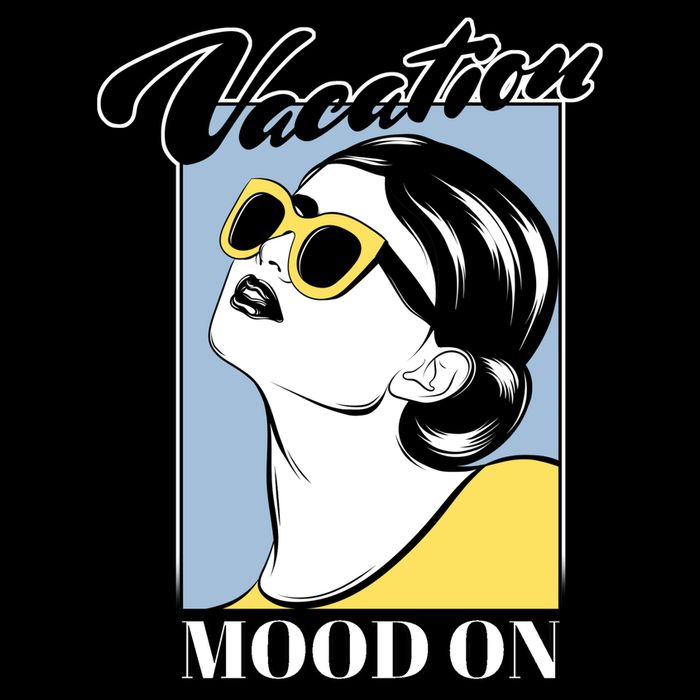 Vacation Mood On Ladies Long Sleeve Shirt