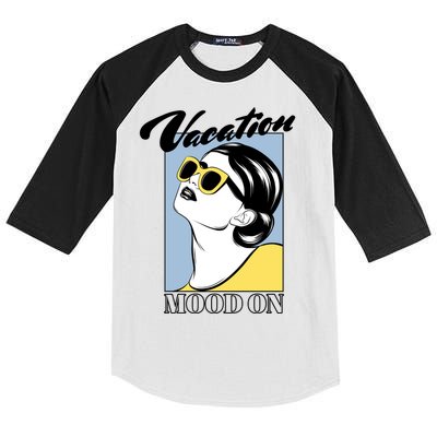 Vacation Mood On Kids Colorblock Raglan Jersey