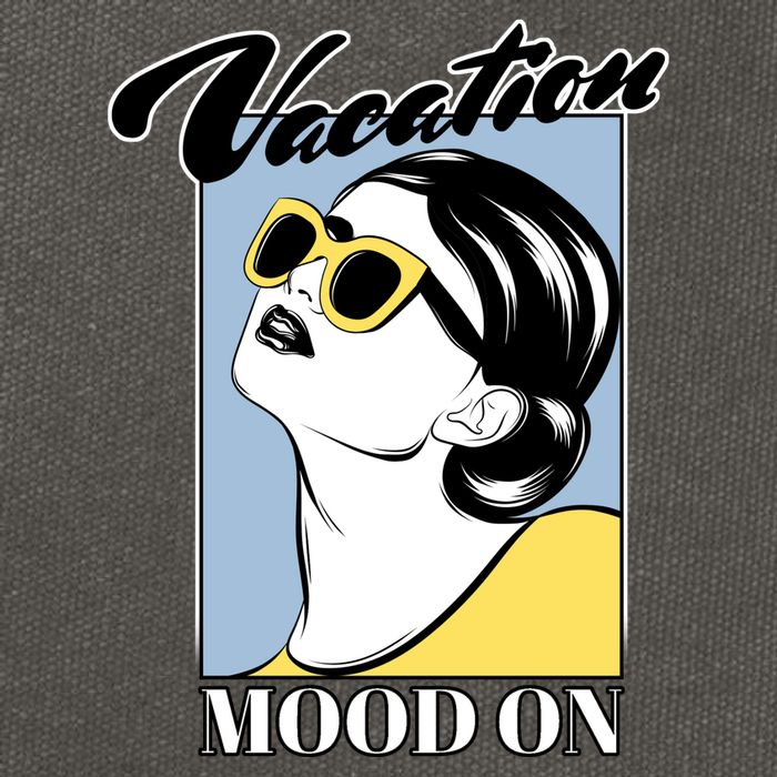 Vacation Mood On Cotton Canvas Backpack