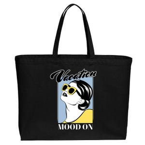 Vacation Mood On Cotton Canvas Jumbo Tote