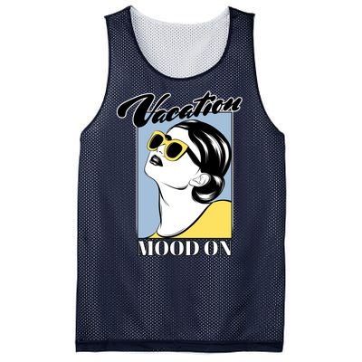 Vacation Mood On Mesh Reversible Basketball Jersey Tank