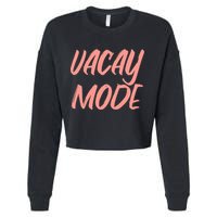 Vacay Mode Cropped Pullover Crew