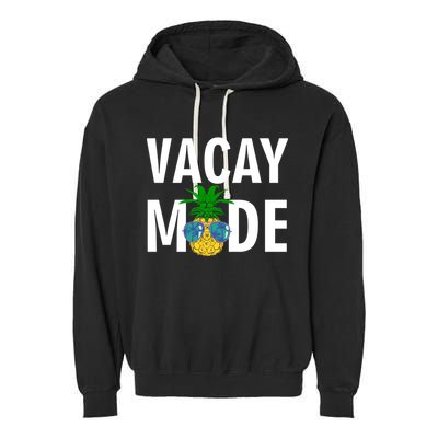 Vacay Mode Cool Pineapple Shades  Garment-Dyed Fleece Hoodie