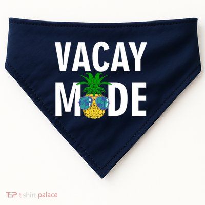 Vacay Mode Cool Pineapple Shades  USA-Made Doggie Bandana
