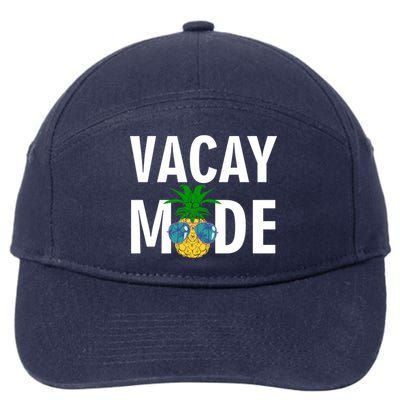 Vacay Mode Cool Pineapple Shades  7-Panel Snapback Hat