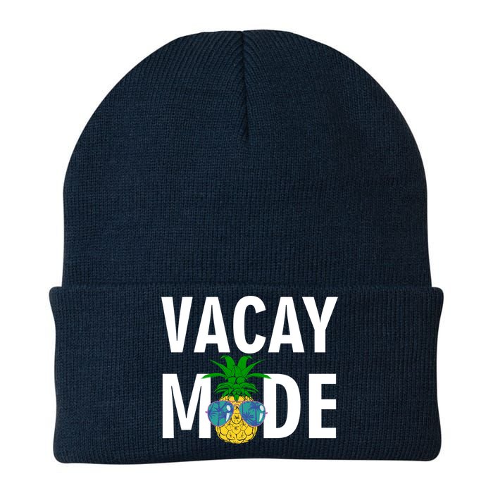 Vacay Mode Cool Pineapple Shades  Knit Cap Winter Beanie