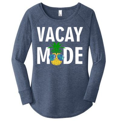 Vacay Mode Cool Pineapple Shades  Women's Perfect Tri Tunic Long Sleeve Shirt