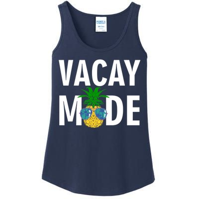 Vacay Mode Cool Pineapple Shades  Ladies Essential Tank