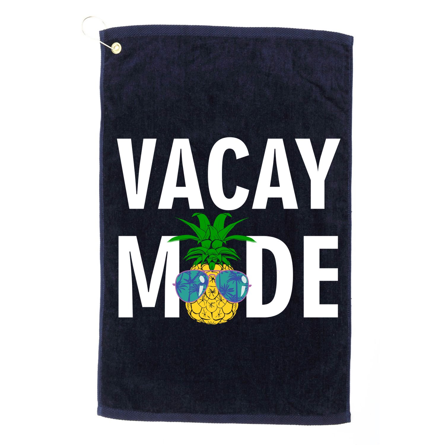 Vacay Mode Cool Pineapple Shades  Golf Towel