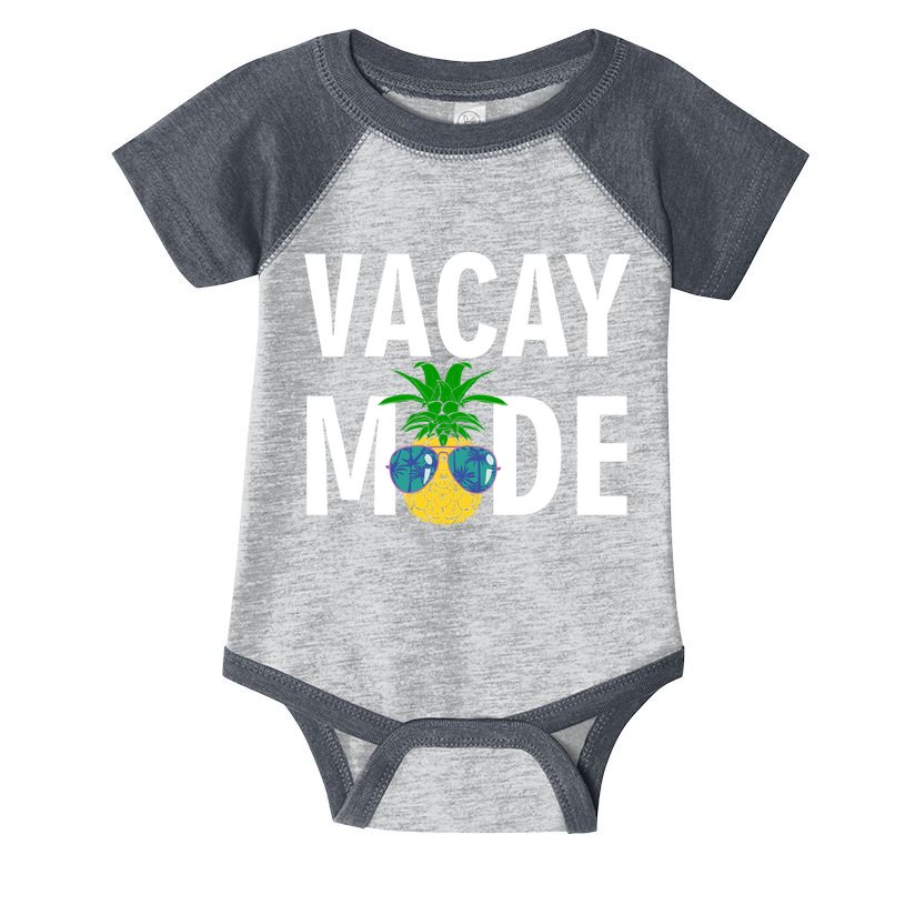Vacay Mode Cool Pineapple Shades  Infant Baby Jersey Bodysuit