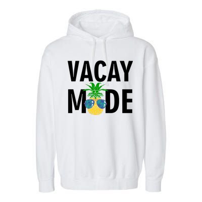 Vacay Mode Cool Pineapple Shades  Garment-Dyed Fleece Hoodie