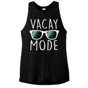 Vacay Mode Cool Shades Ladies PosiCharge Tri-Blend Wicking Tank