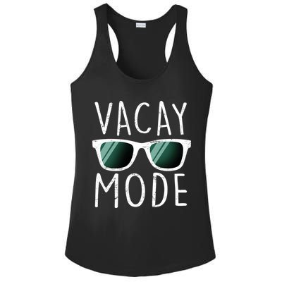 Vacay Mode Cool Shades Ladies PosiCharge Competitor Racerback Tank
