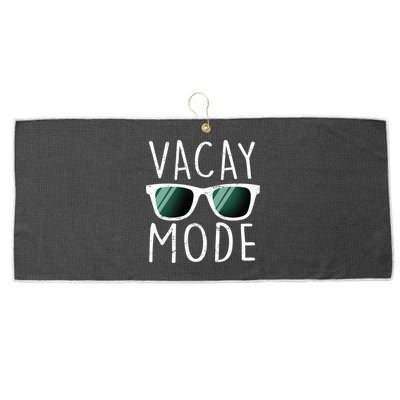 Vacay Mode Cool Shades Large Microfiber Waffle Golf Towel