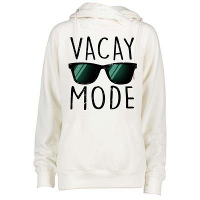 Vacay Mode Cool Shades Womens Funnel Neck Pullover Hood