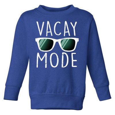 Vacay Mode Cool Shades Toddler Sweatshirt