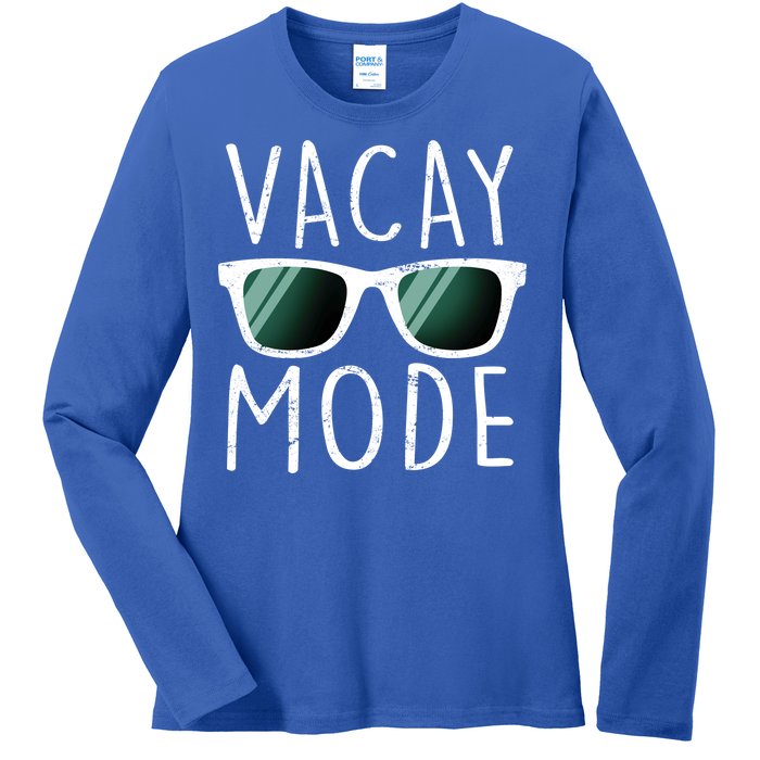 Vacay Mode Cool Shades Ladies Long Sleeve Shirt