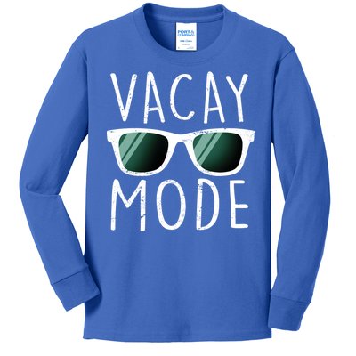 Vacay Mode Cool Shades Kids Long Sleeve Shirt