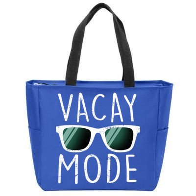 Vacay Mode Cool Shades Zip Tote Bag