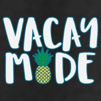 Vacay Mode Pineapple 7 Panel Mesh Trucker Snapback Hat