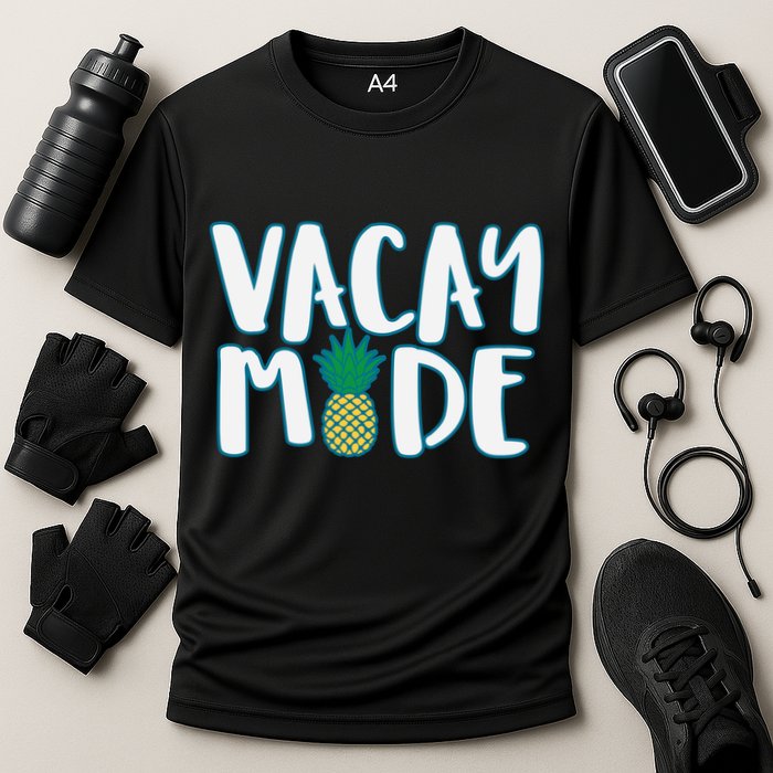 Vacay Mode Pineapple Cooling Performance Crew T-Shirt