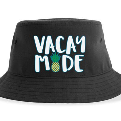 Vacay Mode Pineapple Sustainable Bucket Hat