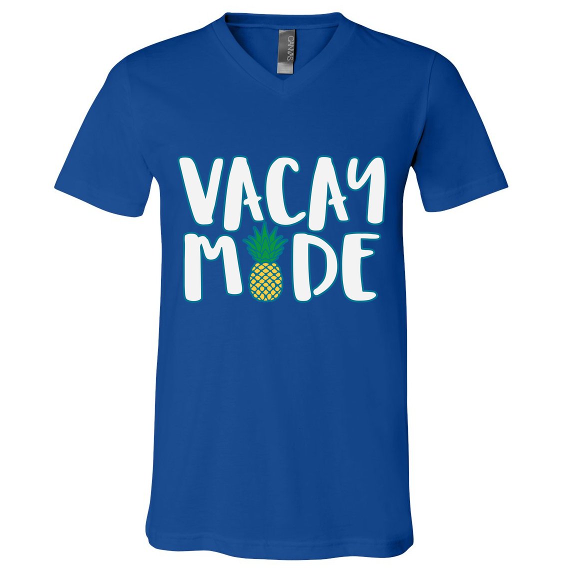 Vacay Mode Pineapple V-Neck T-Shirt