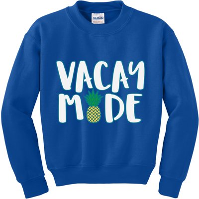 Vacay Mode Pineapple Kids Sweatshirt