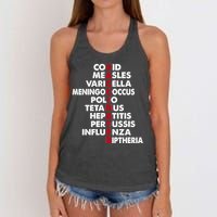 Vaccinated Women's Knotted Racerback Tank