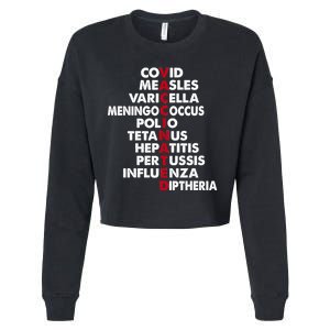 Vaccinated Cropped Pullover Crew