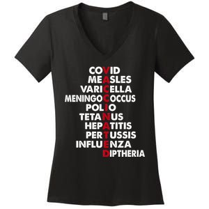 Vaccinated Women's V-Neck T-Shirt