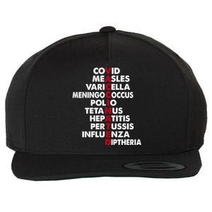 Vaccinated Wool Snapback Cap