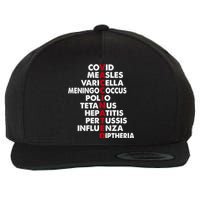 Vaccinated Wool Snapback Cap