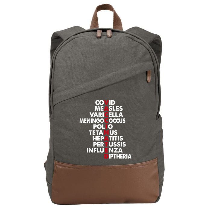 Vaccinated Cotton Canvas Backpack