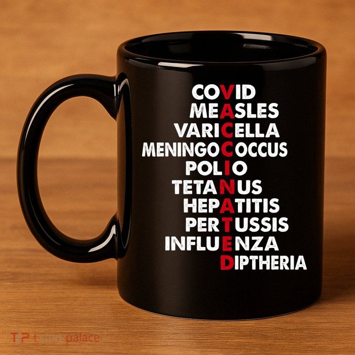 Vaccinated & Intoxicated Pinata 11oz C Handle Ceramic Mug