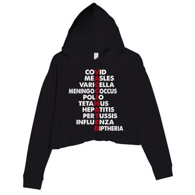 Vaccinated & Intoxicated Pinata Crop Fleece Hoodie