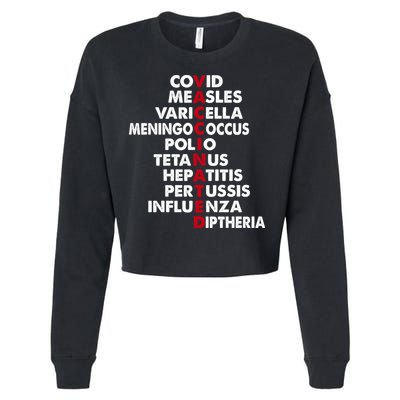Vaccinated & Intoxicated Pinata Cropped Pullover Crew