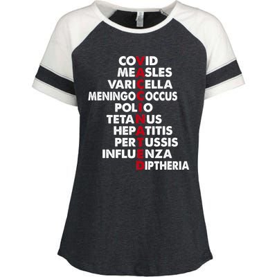 Vaccinated & Intoxicated Pinata Enza Ladies Jersey Colorblock Tee