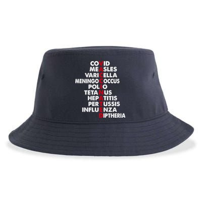 Vaccinated & Intoxicated Pinata Sustainable Bucket Hat