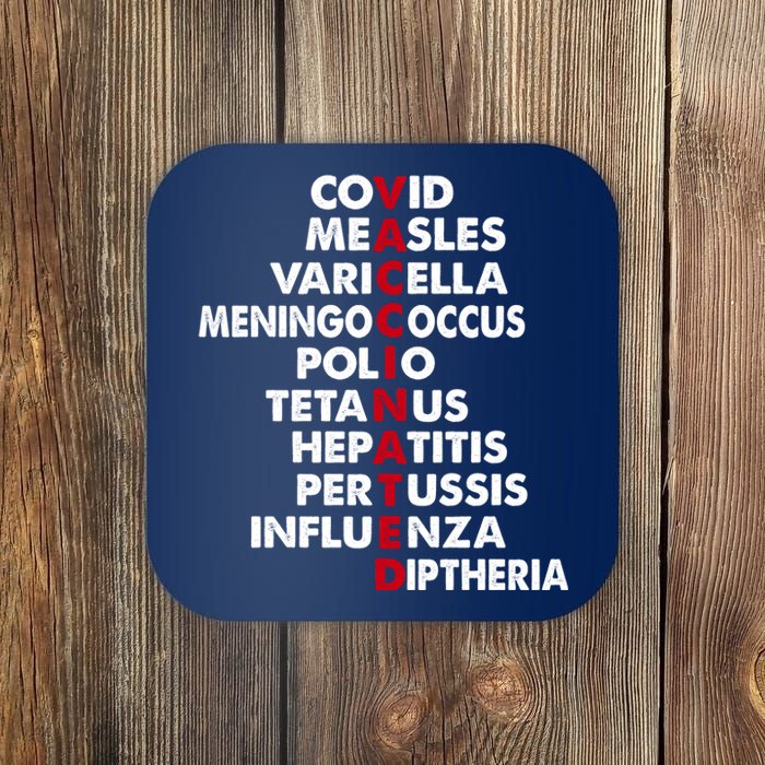 Vaccinated & Intoxicated Pinata Coaster