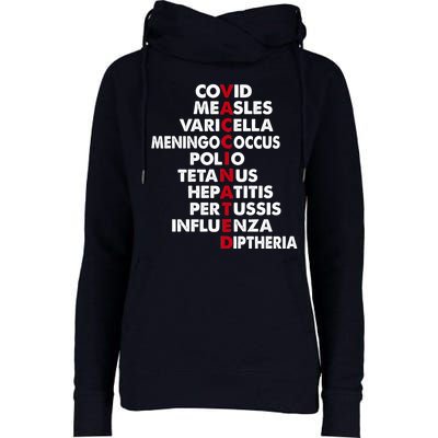 Vaccinated & Intoxicated Pinata Womens Funnel Neck Pullover Hood