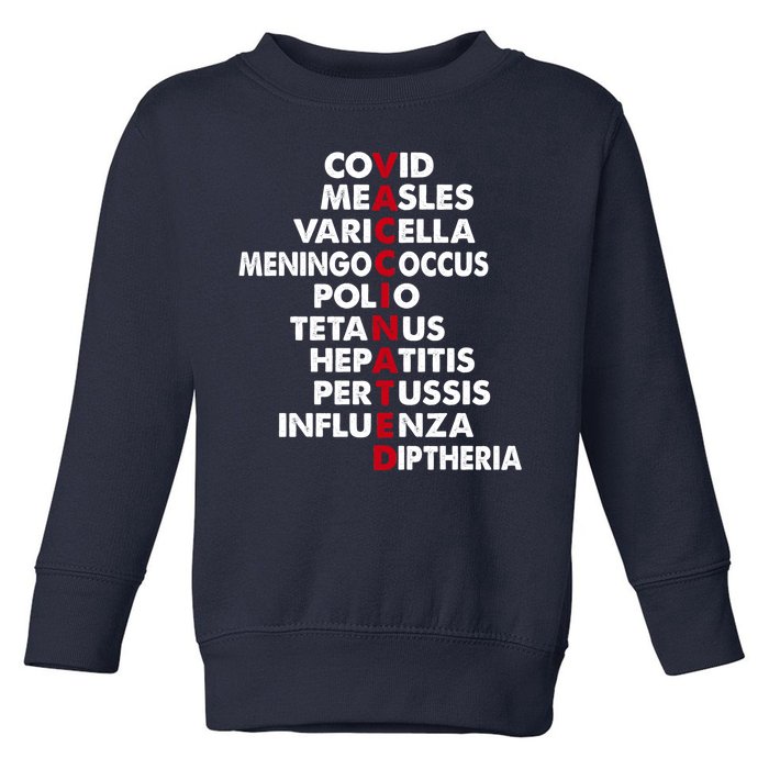 Vaccinated & Intoxicated Pinata Toddler Sweatshirt